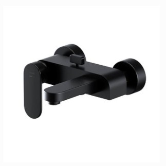 Cersanit Crea bateria wannowo-natryskowa ścienna czarna