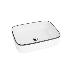 Lavita Galera with black line umywalka nablatowa 50,5x40