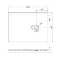Roca Hebe brodzik kompozytowy Stonex 1200x900x30 czarny