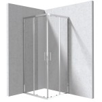 Deante Funkia Evo kabina prysznicowa prostokątna 80x90cm chrom