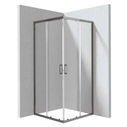 Deante Funkia Evo kabina prysznicowa kwadratowa titanium 90x90cm