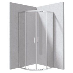 Deante Funkia Evo kabina prysznicowa półokrągła chrom 90x90cm