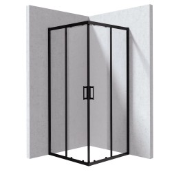 Deante Funkia Evo kabina prysznicowa kwadratowa czarny 90x90cm