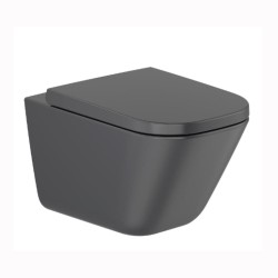 Roca Gap Rimpless miska WC podwieszana czarny mat