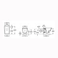 Roca Gap Rimpless miska WC podwieszana czarny mat