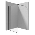 Deante Kerria Plus ścianka prysznicowa walk-in 120 cm czarna