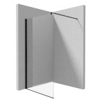 Deante Kerria Plus ścianka prysznicowa walk-in 110 cm czarna