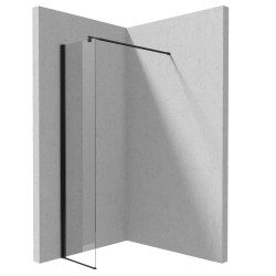 Deante Kerria Plus ścianka prysznicowa walk-in 30 cm czarna