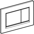 Geberit Sigma 20 przycisk spłukujący chrom-mat-chrom - rysunek techniczny.