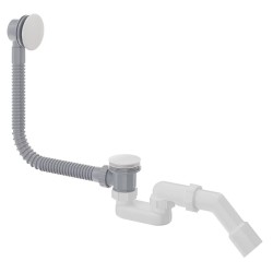 Deante Prizma syfon do wanny click-clack biały