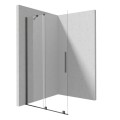 Deante Prizma ścianka prysznicowa przesuwna walk-in titanium 90 x 195 cm