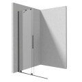 Deante Prizma ścianka prysznicowa przesuwna walk-in titanium 90 x 195 cm