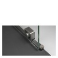 Deante Prizma ścianka prysznicowa przesuwna walk-in titanium 90 x 195 cm