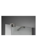 Deante Prizma ścianka prysznicowa przesuwna walk-in titanium 90 x 195 cm