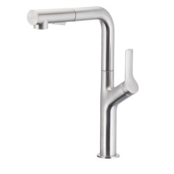 Kfa Duero Design Basic bateria zlewozmywakowa stojąca z wyciąganą wylewką inox