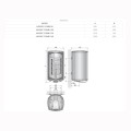 Elektromet Nordic Combi 80 l ogrzewacz wody z wbudowanym wymiennikiem spiralnym pionowy