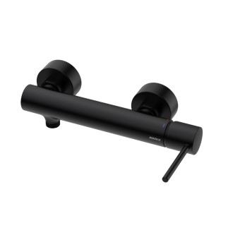 AVAPAX Ultimate bateria prysznicowa ścienna czarny mat