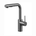 Kfa Duero Basic bateria zlewozmywakowa stojąca z wyciąganą wylewką 2-funkcyjną gun metal.
