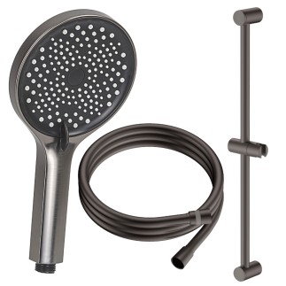 Avapax Ultimate zestaw prysznicowy 3-funkcyjny z drążkiem , gun metal