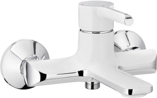 Kfa Angelit bateria wannowa bez zestawu natryskowego biały-chrom