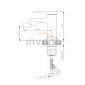 Invena Midnight bateria bidetowa czarno-zlota