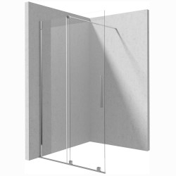 Deante Prozma ścianka prysznicowa przesuwna chrom 90 x 195 cm.