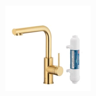 Kfa Duero Pure Basic bateria zlewozmywakowa stojąca ligt gold