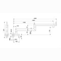 Kfa Duero Pot Filler bateria zlewozmywakowa przegubowa inox.
