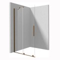 Deante Prizma ścianka prysznicowa walk-in przesuwna 100 cm brąż szczotkowany