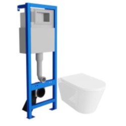 Lavita zestaw stelaż LAV 101 4.2 40 + miska WC Versoni bezkołnierzowa z deską wolnoopadającą i spłu