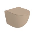 Lavita Sinto Light khaki 3.0 miska WC wisząca ze spłukiwaniem wirowym i deską wolnoopadającą