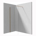 Deante Prizma ścianka prysznicowa walk-in 90 cm brąz szczotkowany