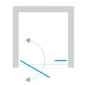New Trendy New Soleo drzwi wnękowe U 1200x1950 mm chrom