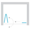 New Trendy New Soleo drzwi wnękowe 1000x1950 mm chrom