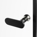New Trendy drzwi wnękowe New Soleo Black podwójne wahadłowe 70x195