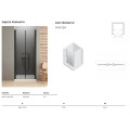 New Trendy drzwi wnękowe New Soleo Black podwójne wahadłowe 70x195