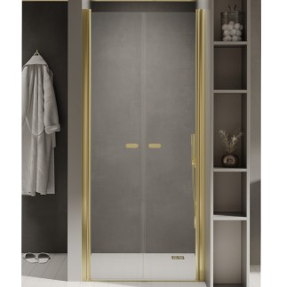 New Trenty New Soleo drzwi wnękowe wahadłowe podwójne 100 cm light gold