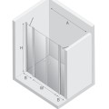 New Trendy New Soleo drzwi wnękowe U 1600x1950 mm chrom