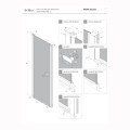 New Trendy New Soleo drzwi wnękowe wahadłowe pojedyncze 70 cm gunmetal