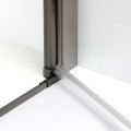 New Trendy New Soleo drzwi wnękowe U 1100x1950 mm gunmetal brushed