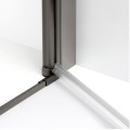 New Trendy New Soleo drzwi wnękowe U 900x1950 mm gunmetal brushed