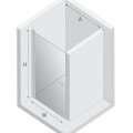 New Trendy New Soleo drzwi wnękowe U 900x1950 mm gunmetal brushed
