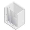 New Trendy New Soleo drzwi wnękowe U 1100x1950 mm gunmetal brushed