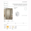 New Trendy New Soleo drzwi wnękowe wahadłowe pojedyncze 90 cm gunmetal