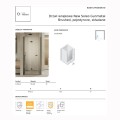 New Trendy New Soleo drzwi wnękowe składane pojedyncze prawe 90 cm gunmetal