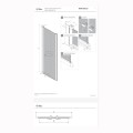 New Trendy New Soleo drzwi wnękowe wahadłowe podwójne 70 cm light gold