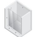 New Trendy New Soleo drzwi wnękowe U 900x1950 mm gold brushed