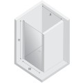 New Trendy New Soleo drzwi wnękowa 1000x1950 mm chrom