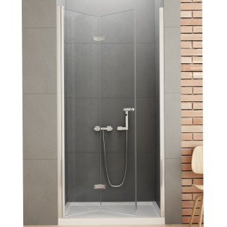 New Trendy New Soleo drzwi wnękowe składane pojedyncze lewe 70 cm chrom