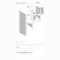 New Trendy New Soleo drzwi wnękowe wahadłowe podwójne 120 cm chrom